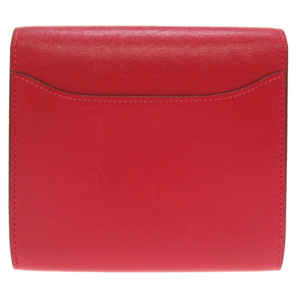 HERMES Constance Votaderact Rouge Kazak C stamped [made in 2018] wallet red - Picture 2 of 8
